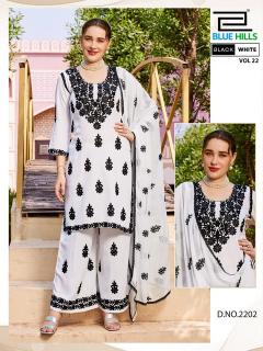 Blue hills black and white vol 22 buy salwar kameez wholesale